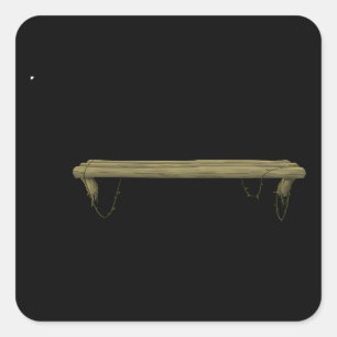 Glitch Furniture bag trophycase treehouse Square Sticker