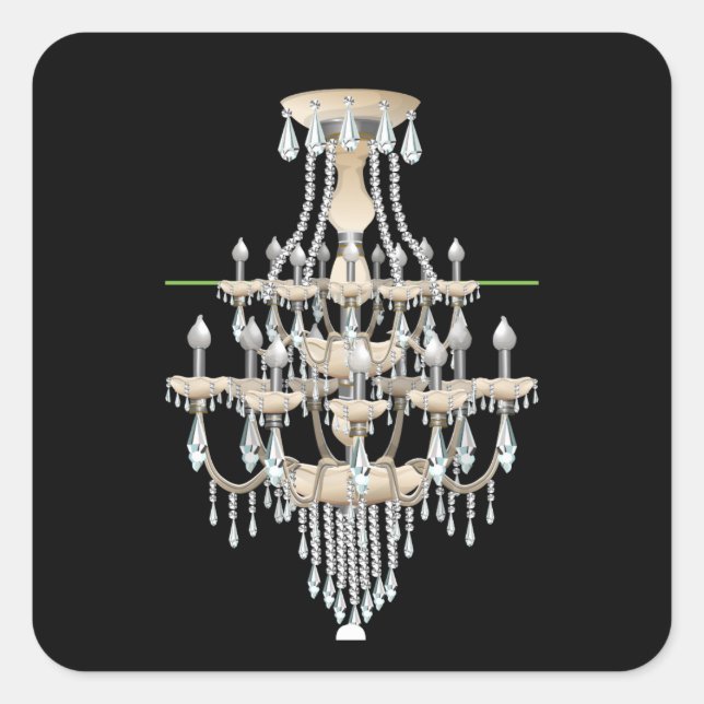Glitch furniture ceilinglamp baroque ceiling lamp square sticker (Front)