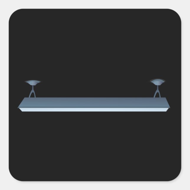 Glitch furniture lamp fluorescent ceiling lamp square sticker (Front)