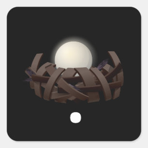 Glitch furniture rook nest wall lamp square sticker