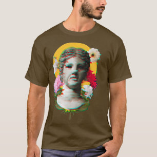 Glitch Greek Myths Gods & Goddesses Statue Greece  T-Shirt