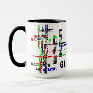 Glitch Mode — Cyberpunk Digital Glitch Design. Mug