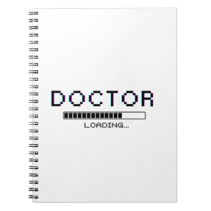 Glitch Pixel Doctor Loading Humor Notebook