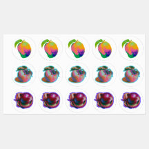 Glitch Pixel  Fruit Art