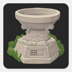 Glitch Shrines npc shrine ti Square Sticker