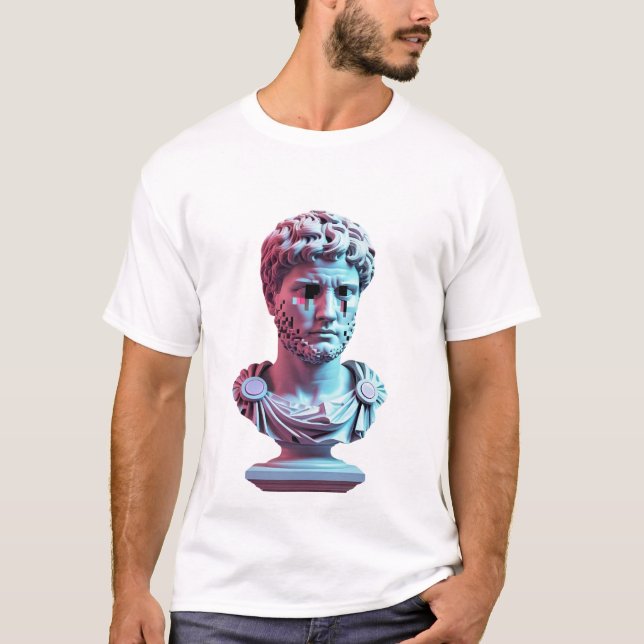 Glitchwave Caesar Tee (Front)