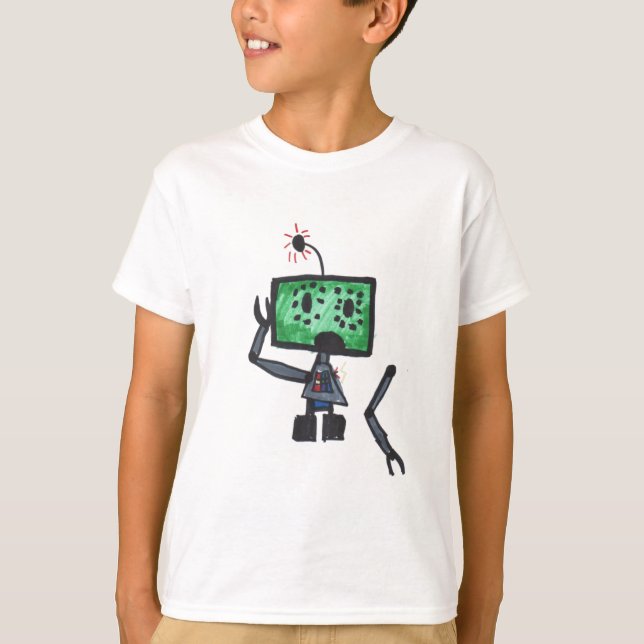 Glitchy the robot T-Shirt (Front)