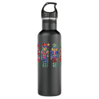 gliter nutcracker 710 ml water bottle