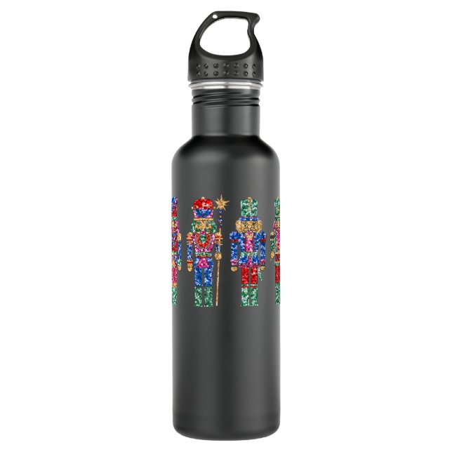 gliter nutcracker 710 ml water bottle (Front)
