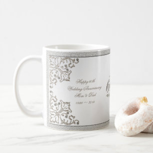 Glitter 60th Diamond Wedding Anniversary Mug