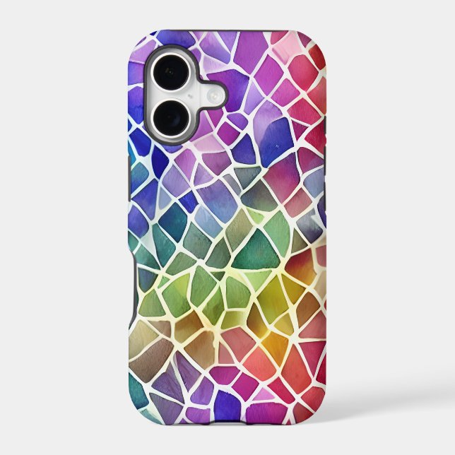 Glitter Abstract Geometric Octagon (Back)
