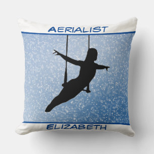 Glitter Aerialist Throw Pillow