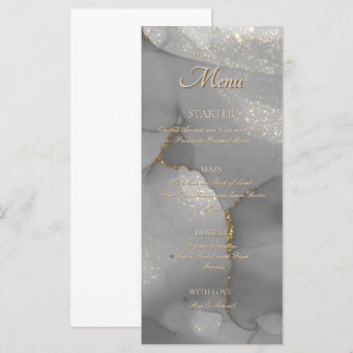 Glitter Alcohol Ink Chic Flat Menu