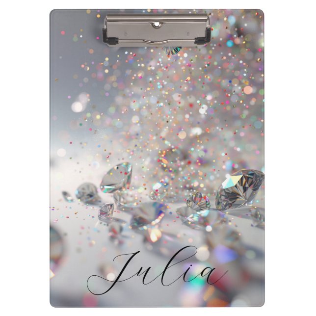 Glitter and Diamonds Clipboard (Front)