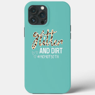 Glitter And Dirt Mom Of Both Leopard  iPhone 13 Pro Max Case
