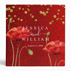 Glitter and gold Elegant Wedding Photo Album Binder