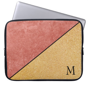 Glitter And Marble Laptop Sleeve