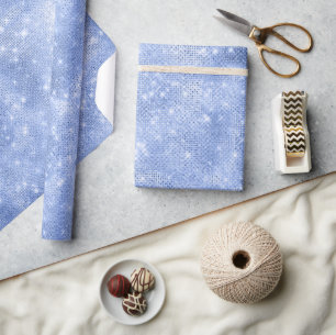 Glitter and Shine Blue ID671 Wrapping Paper