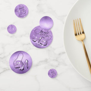 Glitter and Shine Sweet 16 Mix Violet ID675 Confetti