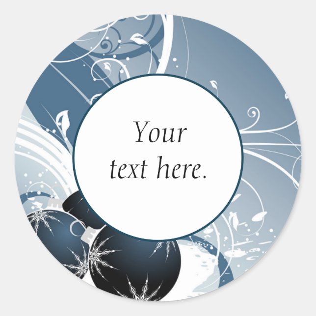 Glitter And Sparkle Ornaments Sticker (Front)