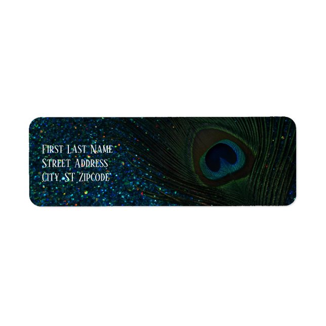 Glitter Aqua Peacock (Devant)