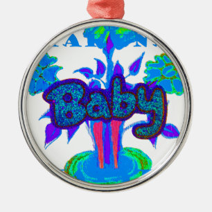 Glitter Baby Hakuna Matata gifts.png Metal Ornament