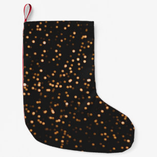 Glitter background gold texture small christmas stocking