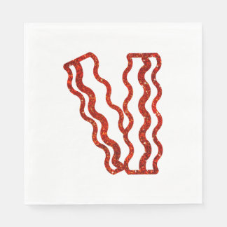 Glitter Bacon Napkins