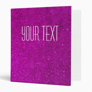 Glitter binder with faux pink glimmers