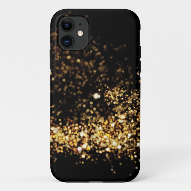 glitter black gold marble Case-Mate Tough Apple iPhone Case (Back)