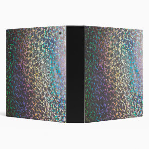 Glitter bokeh sparkle print binder