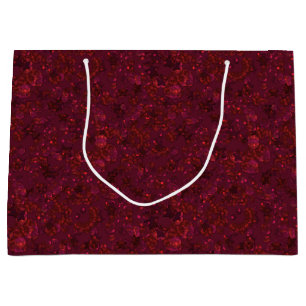 Glitter bokeh sparkle print large gift bag