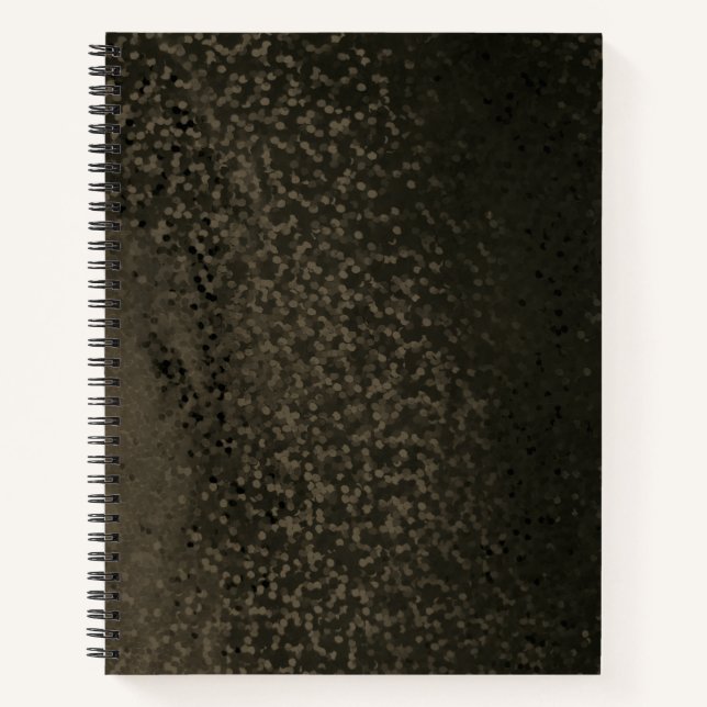 Glitter bokeh sparkle print notebook (Front)
