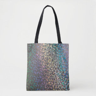 Glitter bokeh sparkle print tote bag