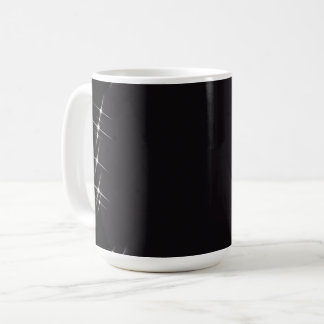 Glitter Border Circle - B&W Coffee Mug
