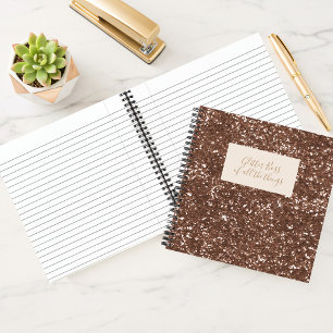 Glitter Boss Home Office Square Notebook