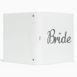 Glitter Bride Silver Binder