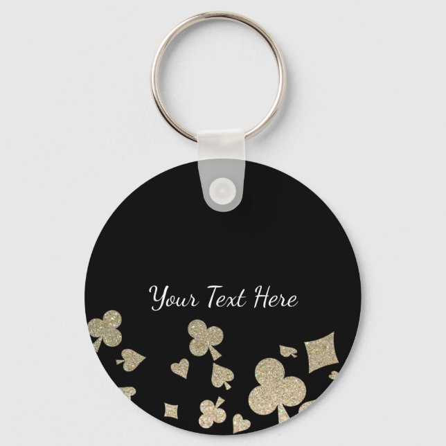 Glitter Casino Keychain (Front)
