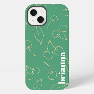 Glitter Cherry Green Case-Mate iPhone Case