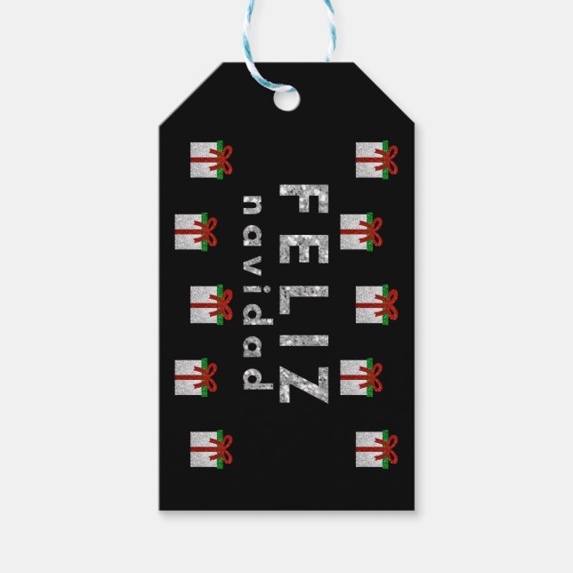 Glitter Christmas Gift Tags (Front)