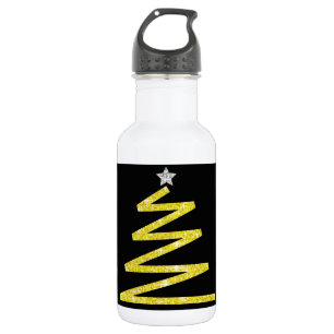 Glitter Christmas tree 532 Ml Water Bottle