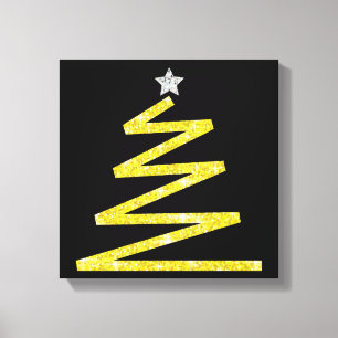 Glitter Christmas tree Canvas Print