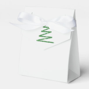 Glitter Christmas tree Favor Box