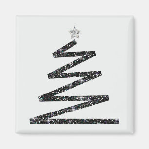 Glitter Christmas tree Magnet