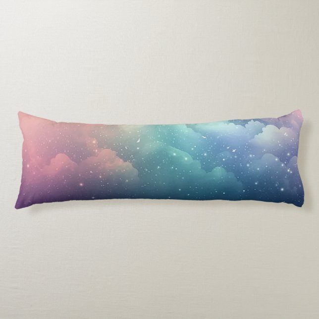 Glitter Clouds Body Pillow (Front)