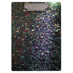 Glitter comet & stars clipboard