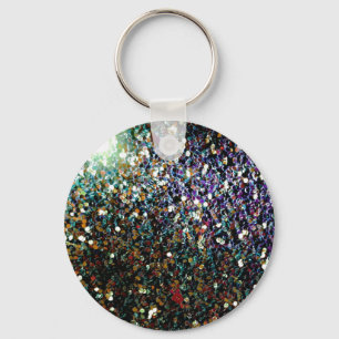 Glitter comet & stars keychain