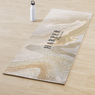  Glitter Custom Name  Yoga Mat