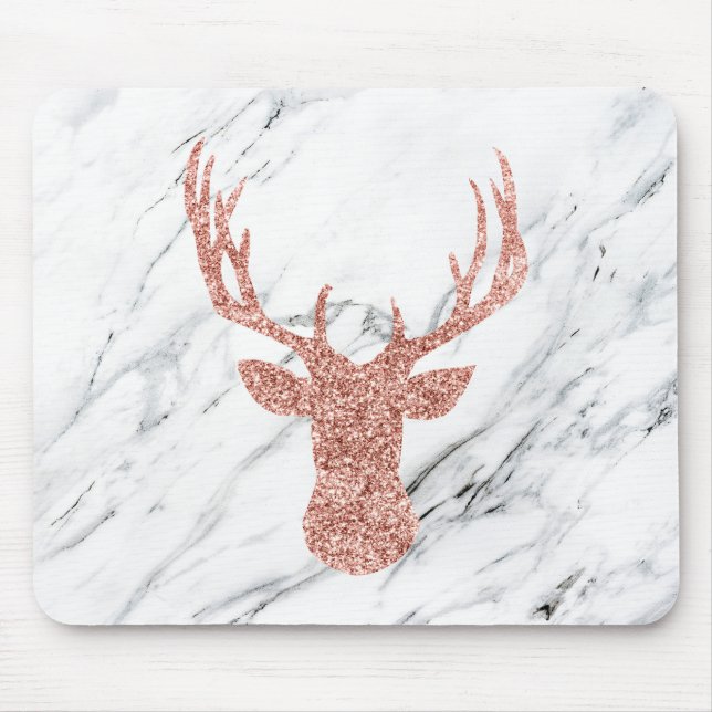 Glitter Deer Mouse Pad (Front)