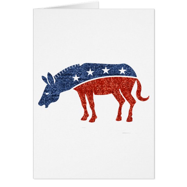 glitter democrat donkey (Front)